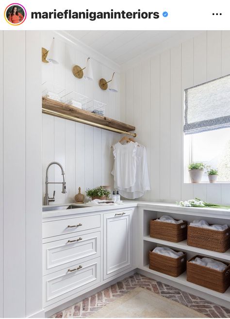 Laundry Room Addition, Marie Flanigan Interiors, Laundry Room Paint Color, Laundry Room Paint, Marie Flanigan, Mudroom Laundry Room, Laundry Room Cabinets, Small Laundry Room, Small Laundry