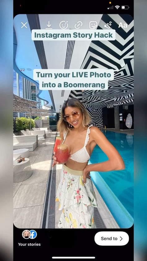 missfernandez__ on Instagram: ⚡️Instagram Story Hack⚡️ 💃🏽Turn your LIVE photos into a Boomerang 1️⃣ Upload Live Photo into Instagram Stories 2️⃣ Press & hold down on… Business On Instagram, Live Photos, Tips For Business, Live Photo, How To Turn, Social Media Tips, Grow Your Business, How To Grow, Your Story