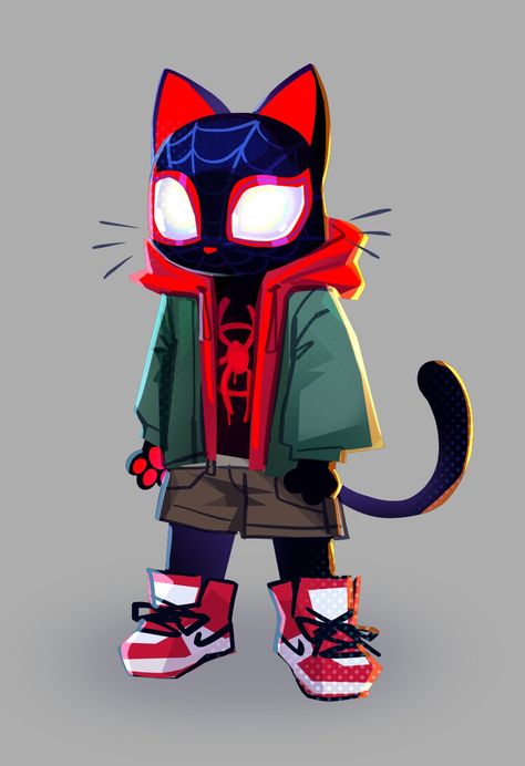 HOLO :3⚡️ en Twitter: "beyond the spider verse MEOWS MORALES #MeowsMorales #SpiderVerse #SpiderManAcrossTheSpiderVerse https://t.co/rsn8lOsOwI" / Twitter Beyond The Spider Verse, Meows Morales, A Cute Cat, The Spider, Miles Morales, Spider Verse, Cute Cat, Spiderman, On Twitter