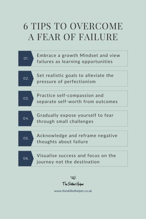 Here are 6 tips to help you overcome your fear of failure. Check out the blog post to learn more and understand the psychology behind a fear of failure. How To Overcome Failure, Overcome Failure, How To Overcome Fear Of Driving, Fear Of Failure, Overcome Fear Affirmations, Overcome Fear, Fear Of Failure Affirmations, How To Overcome Fear Of Failure, Overcome Fear Of Failure