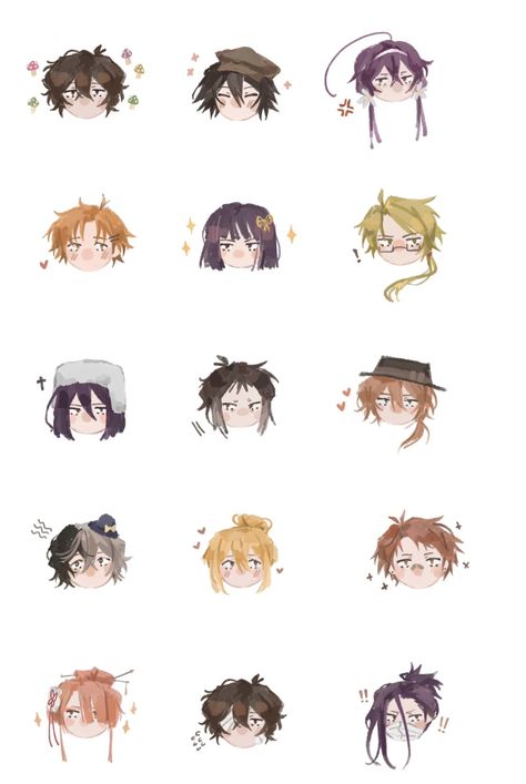 Akutagawa Chibi Icon, Bsd Chibi Drawing, Bsd App Icons, Bungo Stray Dogs Stickers, Bsd Doodles, Bsd Stickers, Homeless Dogs, Silly Dogs, Anime Family