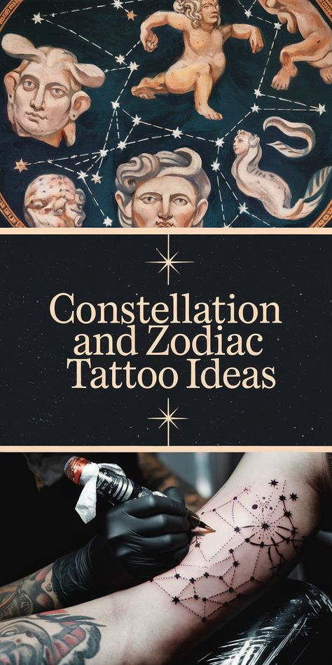 Beautiful Constellation Tattoos for Aquarius and Taurus Tattoos For Aquarius, Aquarius Goddess Tattoo, Aquarius And Taurus, Aquarius Goddess, Zodiac Tattoo Ideas, Capricorn Tattoos, Aquarius Constellation Tattoo, Celestial Energy, Taurus Constellation Tattoo