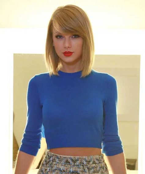 Taylor Swift Long Bob, Taylor Swift Hair Short, Hairstyles Long Dark Hair, Taylor Short Hair, Taylor Swift Bob, Bob Hair Cuts, Wedding Hairstyles Long, Mom Haircut, Hairstyles Party