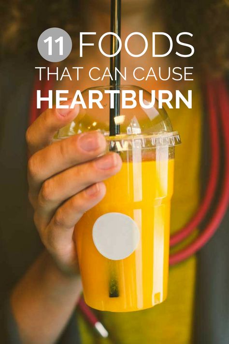 11 Foods That Can Cause Heartburn What Causes Heart Burn, Burn Remedy, Acid Reflux Home Remedies, Gerd Diet, Stop Acid Reflux, Heart Burn Remedy, Acid Reflux Diet, Reflux Symptoms, Nutrition Articles