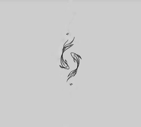 Simple Chinese Tattoo, Coi Carp Tattoo, Coy Carp Tattoo, Beta Fish Tattoos, 2 Fish Tattoo, Chinese Inspired Tattoos, Small Mermaid Tattoo, Coy Fish Tattoos, Small Fish Tattoos