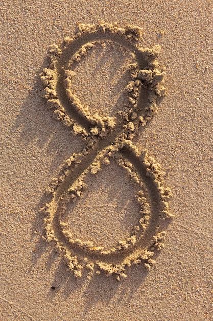 Number Eight, Beach Sand Photos, Writing In Sand, Write Name On Sand, Hole In Sand Photo, Writing Name In Beach Sand, M Letter Images, Number Wallpaper, Lorien Legacies