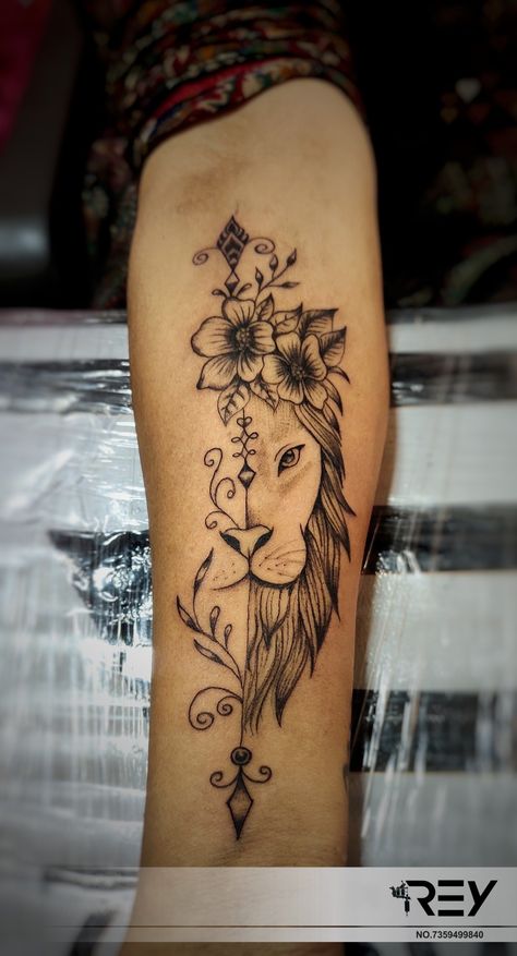 @Rey_tattooist
@Hitesh6058
@_j.a.n.v.ii
.
.
#7359499840 
#liontattoos #lionart #lionartwork #liontattoos #lionflower #lionflowerstattoo #flowers🌸 #flowerphotography #flowerdecoration #flowertattoos #flowettattoo #flowerstagram #flowertattoodesigns 
.
.
Rey Tattoo Studio
402 / Pavan Appartment Nr, Mohan Nagar Society, Naroda, Ahmedabad, Gujarat 382330

• https://www.instagram.com/rey_tattooist /

• https://www.instagram.com/hitesh6058

• Check out Rey Tattoo Studio on Google!
https://g.page/rey- Lion And Arrow Tattoo, Lion Arrow Tattoo, Lion Flower, Foot Tattoos For Women, Lion Paw, Flower Vector, Arrow Tattoo, Arrow Tattoos, Lion Face