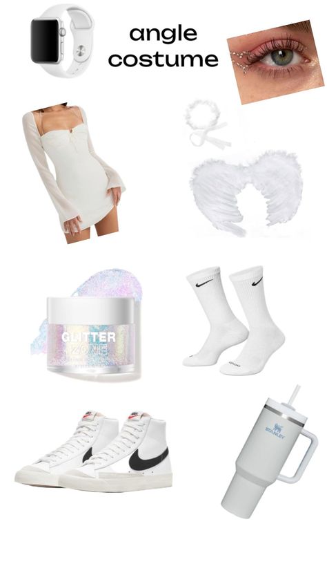 angle costume for halloween 2023! comment for links🫶🏻🫶🏻 Halloween Angles Costume, Angle Costumes For Teens, Angle Costumes Halloween, Angle Halloween Costumes Aesthetic, Angel Dance Costume, Cute Angel Costume, Angel For Halloween, Angel Costume Diy, Angel Halloween Costumes