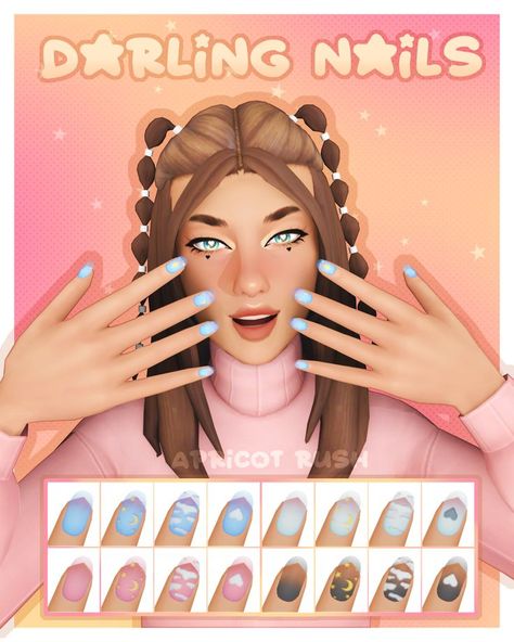 Sims 4 Cc Nails, Cc Nails, 002 Darling, Sims 4 Nails, Sims 4 Cc Maxis Match, Sims 4 Challenges, Sims 4 Cas Cc, The Sims 4 Pc, Sims 4 Cc And Mods