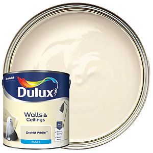 Dulux Matt is a smooth and creamy emulsion paint for use on walls and ceilings which is ideal for a modern, flat finish. Dulux Paint, Ceiling, Paint, Silk, Wall, White