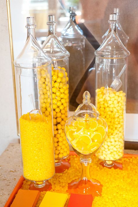 Yellow Candy Buffet, Candy Buffet Ideas, Buffet Ideas, Yellow Candy, Church Events, Event Details, Candy Buffet, Free Wedding, Happy Colors