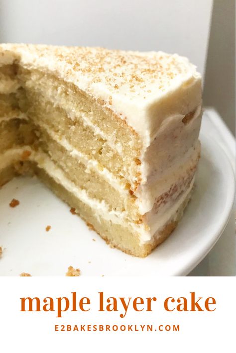 Maple Cake, Maple Recipes, Maple Syrup Recipes, Thanksgiving Cakes, Layer Cake Recipes, Cake Tasting, Most Popular Recipes, Savoury Cake, Cake Cake