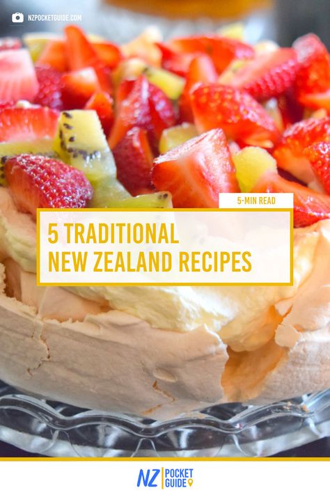 5 Traditional New Zealand Recipes New Zealand Recipes Traditional, New Zealand Food Recipes, New Zealand Recipes, New Zealand Cuisine, Australian Recipes, Onion Dip Recipe, Aussie Food, New Zealand Food, Toast In The Oven