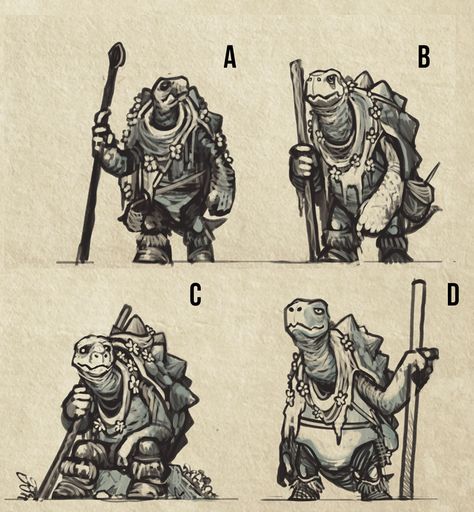 Tortle Dnd Character Design, Turtle Character Design, Tortle Dnd, Turtle Character, Tortoise Drawing, Turtle Sketch, Thumbnail Sketches, Arte Cyberpunk, Fantasy Races