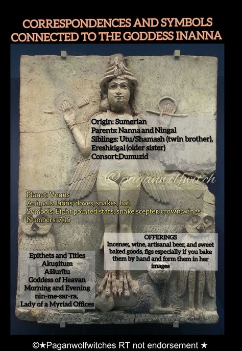 Inanna is an ancient Sumerian goddess of love and war; known as Ishtar to the Babylonians, she was worshiped as the “Queen of Heaven and Hell” in Mesopotamia. Inanna Goddess Aesthetic, Mesopotamia Goddess, Ishtar Goddess Art, Inanna Goddess Art, Ishtar Altar, Sumerian Tablets, Inanna Goddess, Sumerian Goddess, Star Of Ishtar