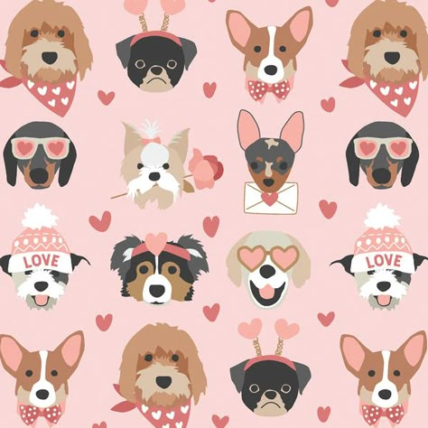 Valentine’s Day Background, Valentines Day Pfp, Valentines Day Pattern, Valentines Background, Valentines Day Wallpaper, Scrapbook Backgrounds, Valentines Dog, Valentines Wallpaper Iphone, Valentines Day Drawing