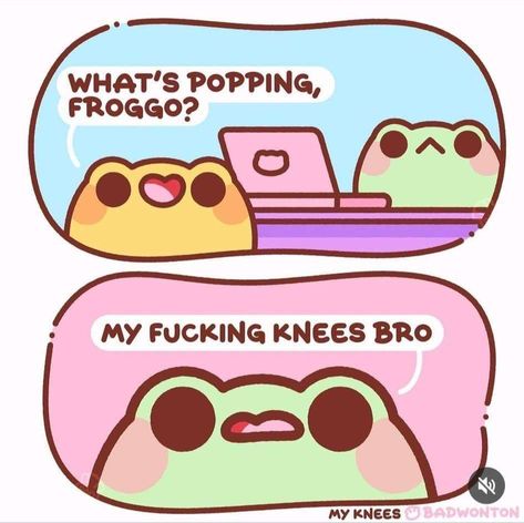 Funny Whispers, I Am Trying My Best, Everything Hurts, Frog Meme, Monday Again, Cute Frogs, Cute Comics, Really Funny Pictures, Cute Doodles