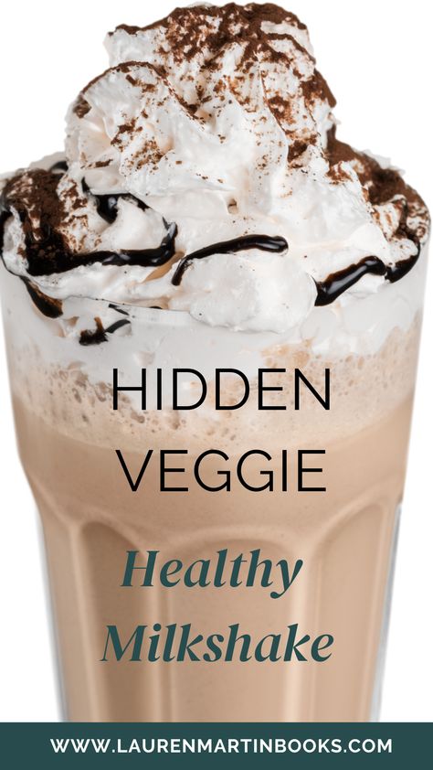 Make healthy chocolate, vanilla, mint chocolate chip milkshakes for kid-friendly hidden veggie healthy desserts, snacks, or even delicious protein shake breakfasts for toddlers, kids or adults. Optional dairy-free, sugar-free and fat-free options. Kid Friendly Protein Shakes, Hidden Veggie Desserts, Healthy Chocolate Shake Recipes, Protein Shake Milkshake, Healthy Chocolate Milkshake, Healthy Chocolate Shakes, Healthy Milkshake Recipes, Protein Shakes For Kids, Chocolate Shake Recipe