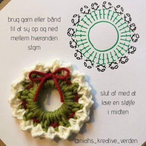 Crochet Free Patterns Christmas, Christmas Wreaths Crochet, Crochet Santa Ornament, Small Crochet Ornaments, Easy Crochet Christmas Decorations, Christmas Ornaments Crochet Free Pattern, Things To Crochet For Christmas, Christmas Crochet Patterns Free Ornament, Christmas Ornament Crochet Patterns Free