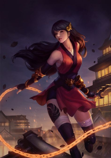 Ninja girl, Ceniza P. on ArtStation at https://www.artstation.com/artwork/wR5gX What A Shame, Ninja Girl, Anime Ninja, I Design, Image Search, Anime, Design, Art