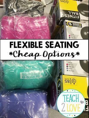 Budget friendly flexible seating options! Check out these cheap flexible seating possibilities - money doesn't have to be a limiting factor! #flexibleseating #flexibleseatingideas Flexible Seating Classroom, Classroom Arrangement, Alternative Seating, 21st Century Classroom, Classroom Seating, Classroom Layout, Flexible Seating, New Classroom, Teacher Organization