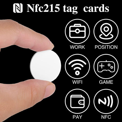 40Pcs NFC Tags 215 NFC Stickers Chip Round NFC 215 Tag Rewritable NFC Coin Cards with Adhesive Back Compatible with Android and NFC Enabled Mobile Phones Devices（2.5 cm/ 1 inch）【Easy to Operate】【Safe Material】【Storage of Data】【Wide Application】【Multifunctional】 Nfc Sticker, Material Storage, Nfc Tag, Amazon Home Finds, Coin Card, Home Finds, Amazon Home, Smart Home, 3d Print