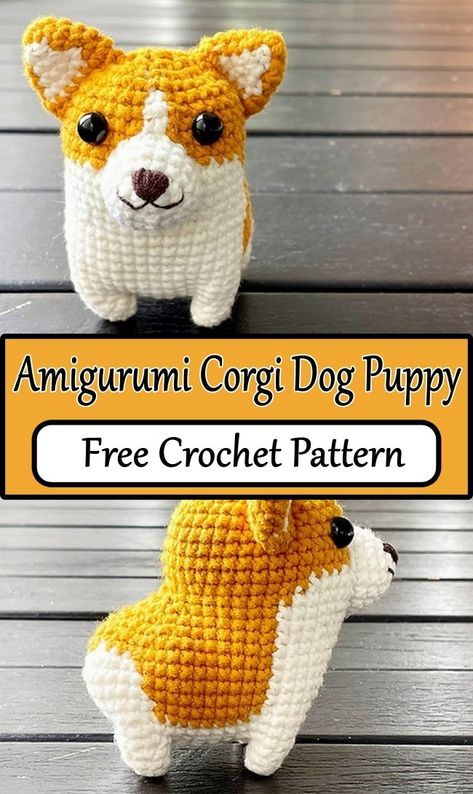 Crochet Corgi Dog Patterns Corgi Crochet Pattern Free, Corgi Crochet, Crochet Corgi, Raverly Patterns, Corgi Pattern, Crochet Dogs, Corgi Breeds, Baby Corgi, Crochet Bodies