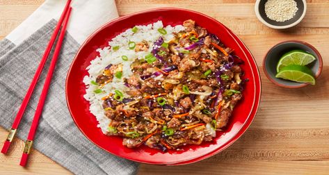 Simple, convenient, and delicious: that’s what’s in store with our Moo Shu Pork Bowls recipe, made with pre-measured, high-quality ingredients. Sweet Chili Pork, Pork Bowl Recipe, Pork Bowls, Pork Bowl, Chili Pork, Moo Shu Pork, Buttery Rice, Moo Shu, Fresh Meals