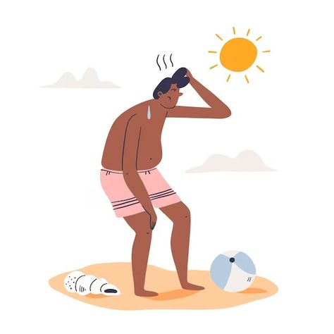 Sweating in sun Vectors | Free download Heat Illustration, Vector Free Download, Summer Flats, Summer Heat, Graphic Resources, The Sun, Vector Free, Free Download, Heat