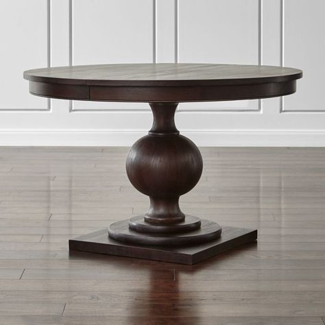 Dark Round Table, Round Extendable Dining Table, Center Table Living Room, Mahogany Dining Table, Center Tables, Antique Side Table, Tufted Dining Chairs, Round Wood Coffee Table, Dark Mahogany