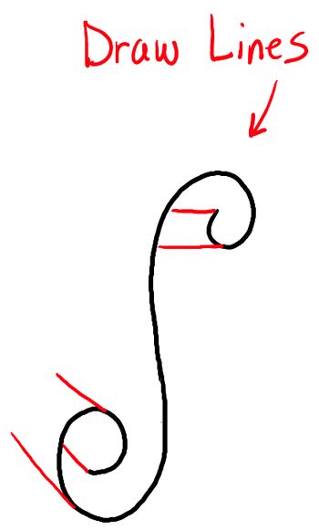 How To Draw A Scroll Step By Step, How To Draw A Scroll, How To Draw Curls, Fancy Letter S, Paper Scrolls, Bible Drawings, Custom Champagne Bottle, How To Draw Ribbon, Frame Ribbon