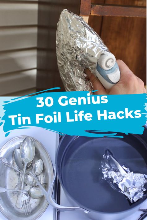 Diy Foil, Friends Diy, Tin Foil, Kitchen Cleaning Hacks, Diy Life Hacks, Survival Prepping, Diy Life, Hacks Diy, Diy Home Improvement