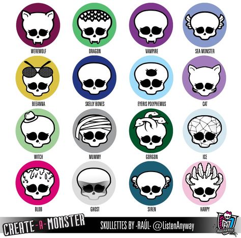 From Monster High Witch Monster High, Monster High Shifting Script, Monster High Inspired Tattoos, Monster High New Characters, Monster High Monsters, Monster High Characters Drawings, Monster High Stickers Printable, Monster High Doodles, How To Draw Monster High