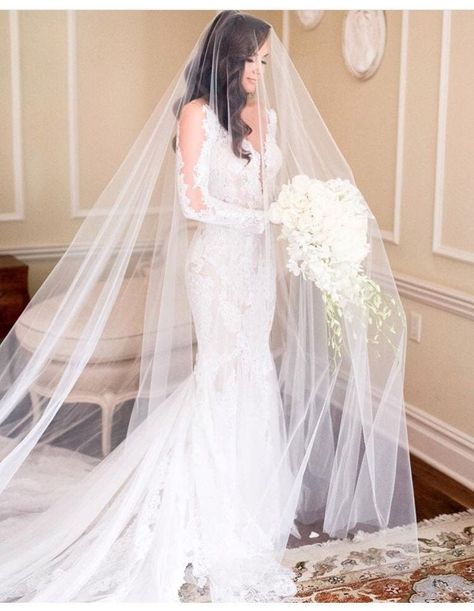 Bride veil long