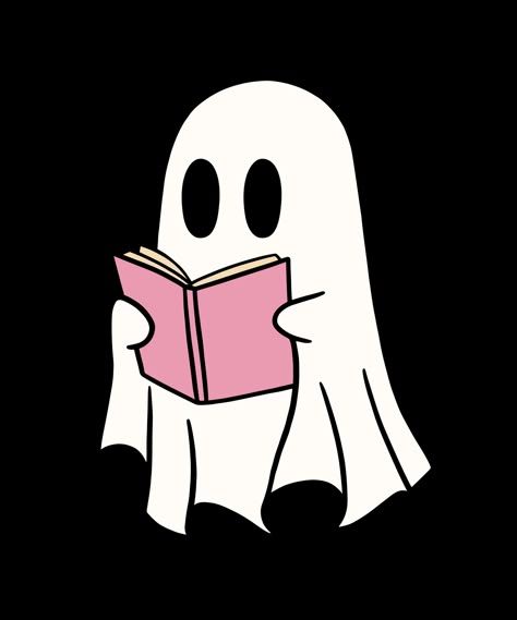 Cute halloween ghost reading book Reading Ghost Tattoo, Ghost Reading Tattoo, Ghost Reading A Book Tattoo, Cute Ghosts Drawings, Ghost Illustration Cute, Emoji Character Design, Ghost Cartoon Drawing, Ghost Cartoon Cute, Cute Ghost Pfp