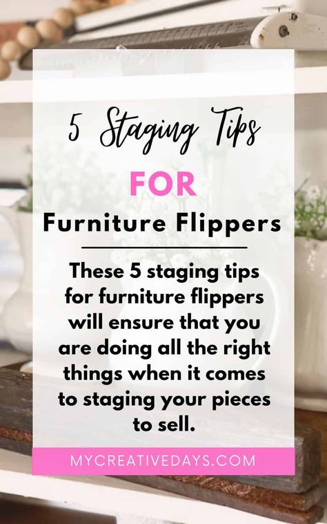 Flip Furniture For Profit, Furniture Flipping Business, Staging Furniture, Furniture Painting Tips, Inexpensive Decor, Furniture Flipping, Dressers Makeover, Wood Projects That Sell, Budget Home Decorating