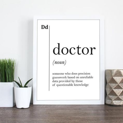 Doctor Definition Gift For Doctor Office Decor Medical Gifts | Etsy Hr Office Decor, Human Resources Quotes, Human Resources Humor, Hr Ideas, Hr Quotes, Human Resources Office, Office Ideas For Work, Hr Office, Hr Humor