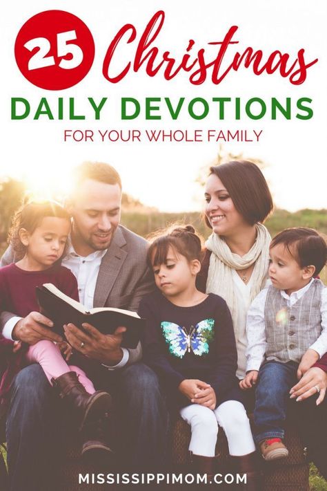 25 Daily Christmas Devotions for Your Whole Family | Family Advent Guide | Free Daily Christmas Devotions Christmas Devotions, Advent Family, Advent Scripture, Hoping For The Best, Devotions For Kids, Christmas Devotional, Advent Devotionals, It's December, Month Of December