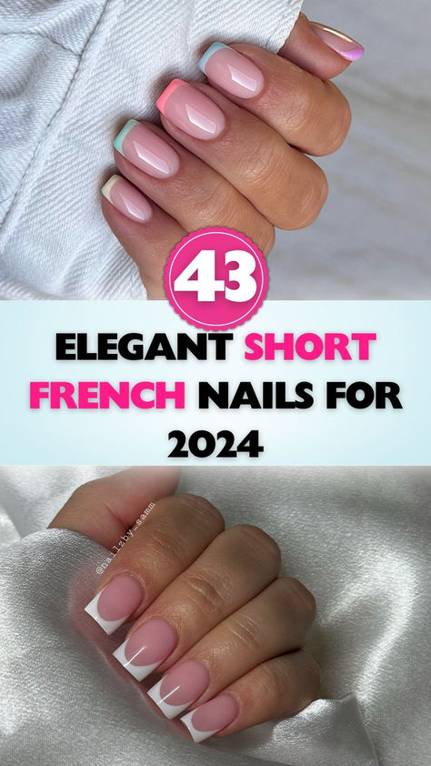 Discover stunning short French nails for a chic look in 2024. French Manicure Ideas Classy, French For Short Nails, Short Nails Ideas French Tip Color, Modern French Tip Nails Classy, French Manicure 2024 Trends, Short Deep French Nails, French Nails On Short Nails, French Gel Manicure Short Natural Nails Design, 2024 French Nails