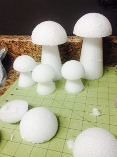 Styrofoam Mushrooms, Mushrooms Diy, Fairy Garden Birthday Party, Alice In Wonderland Tea Party Birthday, Garden Party Theme, Trolls Birthday Party, Mad Hatter Party, Troll Party, Mario Birthday Party