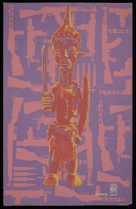 Africa OSPAAAL poster | Forjans, Jesus | V&A Explore The Collections Images Of Peace, Drawing Studies, Bedroom Walls, Type Posters, National Art, Propaganda Posters, Latin America, Art Of Living, Vintage Poster