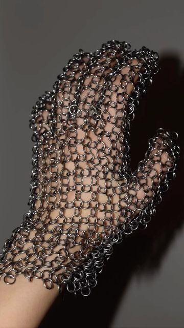 GENEVIEVE the Label on Instagram: "the chainmail glove   made with stainless steel wire" Chainmail Glove, True Blood, Chain Mail, Stainless Steel Wire, The Label, Gloves, Stainless Steel, Chain, On Instagram