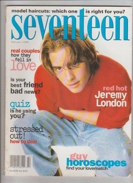 Jason London, Seventeen Magazine Covers, Jeremy London, Model Haircut, London February, Matthew Lawrence, Childhood Memories 80s, Teenage Wasteland, Girls Magazine