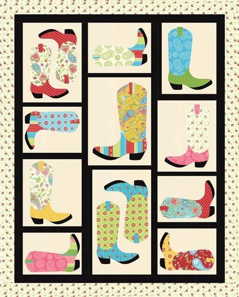 Caravan Roundup Texas Quilt, Cowboy Quilt, Western Quilts, Horse Quilt, Applique Quilting, Patchwork Quilt Patterns, Boy Quilts, Patchwork Quilting, Quilting Patterns