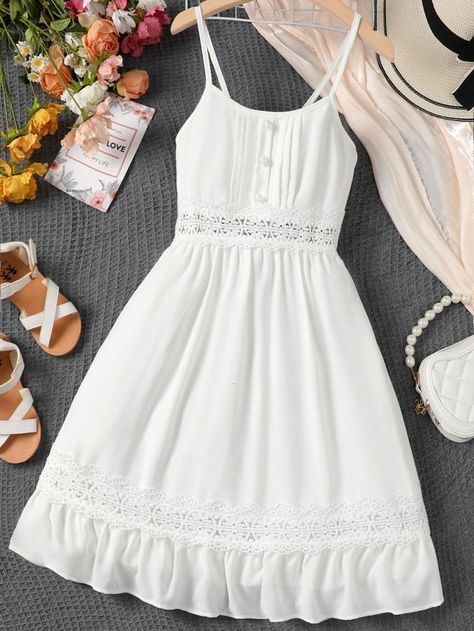 Sun Dress Casual, Fashion Dresses Formal, Shein Kids, Teen Dress, Womens Trendy Dresses, Cute Dress Outfits, Stylish Work Attire, Muslimah Fashion Outfits, Easy Trendy Outfits