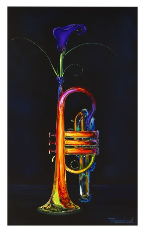 Opus One by Thomas Stewart Robertson ~ trumpet Trumpet Painting Art, Trumpet Painting, Opus One, Record Painting, Inspiration Painting, Art Life, Music Themed, Art Inspiration Painting, Life Art