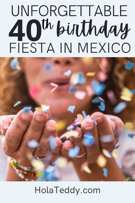 Tons of FUN tips for planning a fiesta for your gal pal's milestone birthday! #40thfiesta #milestonebirthday #40thbirthday #puertovallarta #mexico #destinationbirthday Planning A Destination Birthday Party, Mexico 40th Birthday, 40th Destination Birthday Ideas, 40th Birthday Mexico Trip Gifts, Cancun Birthday Ideas, 40th Birthday In Mexico, Cabo 40th Birthday, Resort Birthday Party Ideas, 40th Birthday Beach Trip