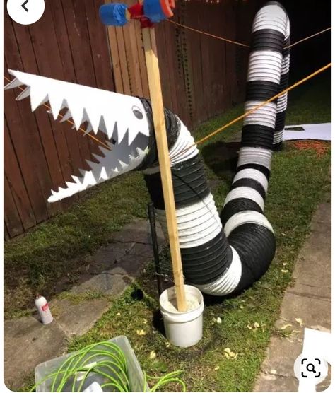 Sandworm Halloween Decoration, Beetlejuice Golf Cart, Beetlejuice Diy Sandworm, Beetlejuice Worm Diy, Sandworm Decoration, How To Make A Beetlejuice Sandworm, Beetlejuice Lawn Decor, Beetlejuice Fireplace Diy, Beetlejuice Trunk Or Treat Ideas For Cars