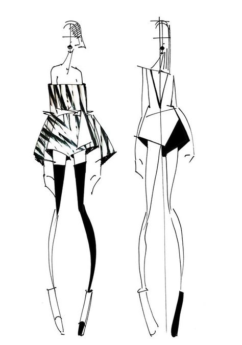 Sketches Book, Fashion Design Inspiration, Model Sketch, Fashion Design Sketchbook, Fashion Templates, Fashion Sketchbook, Fashion Illustration Sketches, Fashion Figures, Illustration Fashion Design