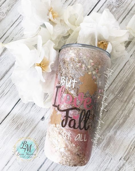 Fall Tumbler, Unicorn And Glitter, I Love Fall, Love Fall, Steel Wool, Gold Letters, Vinyl Colors, Odessa, Vacuum Sealing